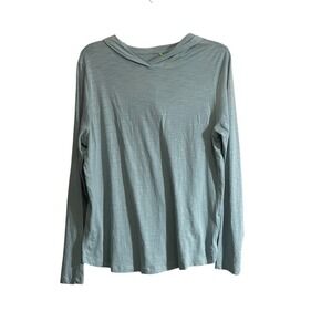 TASC Large Bamboo Organic Cotton Performance Long Sleeve Shirt Hooded